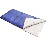 Amazon Basics Rettangolare Sacco a pelo per campeggio ed escursioni con clima freddo, leggero, 83.8 x 190.5 cm, blu