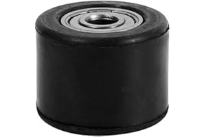 Yctze Polea de rodillo de cadena de 8 mm, guía de rueda tensora de goma para motocicleta Dirt Bike Enduro (negro)