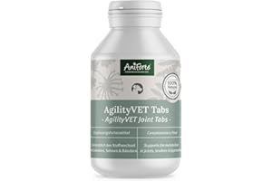 AniForte compresse per articolazioni per cani AgilityVet 120 pezzi - Compresse naturali per articolazioni cane con cozza dalle labbra verdi, artiglio del diavolo, collagene, glucosamina, condroitina