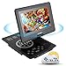 Produktbild 10.1" Tragbarer DVD Player,Portable DVD Player Retro-Klassik TV-Spielkonsole,Crystal Panel Touch-Tasten mit 1024*800 Digitaler TFT LED HD Bildschirm 270 Grad Drehbares multi Medienformaten Unterstützung SD-Karte und USB-Schwarz