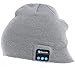 Produktbild Shuua Wireless Bluetooth Beanie Mütze Kopfhörer - Unisex Wintermusik Strickmütze mit Stereo-Lautsprecher und Mikrofon Perfekt warm für Outdoor-Sportarten Männer Frauen (Grau)