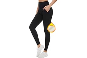 Zhiaek Leggins Felpati Donna Invernali Pantaloni Termici in Pile Pantacollant Vita Alta Calzamaglia Termica Invernale Elastici Morbido Collant