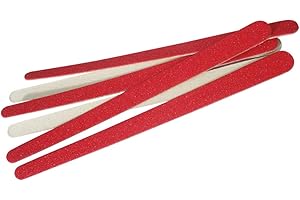 ‎REMOS PROFESSIONAL BODY CARE REMOS Sandblattfeilen zum Feilen der Fingernägel - 2-seitig - 10 Stück/Packung - in rot