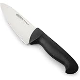 Arcos Cuchillo Chef Acero Inoxidable Nitrum y Hoja 150 mm. Cuchillo Cocina Profesional multipropósito. Mango ergonómico Polip