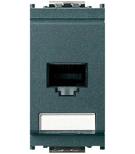 Vimar 16301 Presa Polarizzata 2P 6A 24V Grigio – Per Hi-Fi E Filodiffusione, Serie Idea