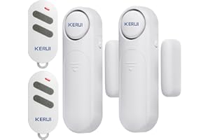 KERUI Allarme Casa Senza Fili, Allarme Porta Super Forte120dB Con 3 Modalità Sensori Allarme Porte e Finestre Antifurto Casa Per Protezione Bambini,Casa,Frigorifero,Negozio