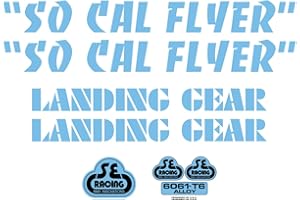 SE RACING SE Bikes So Cal Flyer Decal Set Null Blue