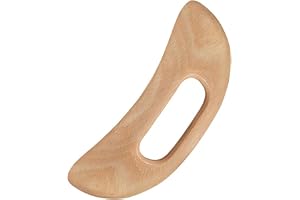 TSUOUKL 1 st Gua Sha-instrument i naturligt trä - Lymfatisk massage för ansikte, nacke och kropp, dränering och muskelavslapp