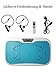 Produktbild BLUETOOTH-VIBRATIONSBOARD Vibro-Platte Vibrationsplatte Body-Shaper Vibrafit inkl. Fernbedienung & Trainings-Bänder türkis Vibro Shaper Ganzkörper Trainingsgerät rutschfest große Fläche