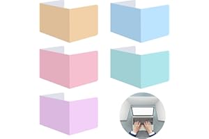 Honatrv 5 Piezas Separador de Escritorio Multicolor Divisores de Escritorio de Estudiante 40x30x30cm Separador en Forma de U para Escuela, Oficina, Biblioteca