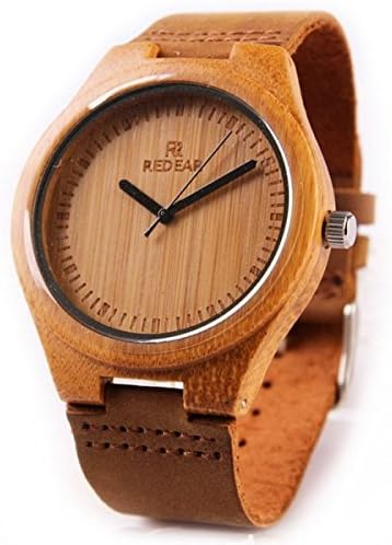 SNHWARE Leather Couple Quartz Watch New Fashion Wood Watch Wooden Texture Classic Design,WOMEN