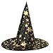 Produktbild Bovake Erwachsene Womens Mens Witch Hut für Halloween Kostüm Zubehör Sterne Print Cap (Colour B)