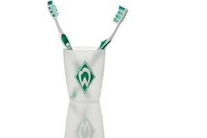 Unbekannt Werder Bremen Zahnpflege Set je 2 x Zahnbürste & Zahnputzbecher - Plus gratis Lesezeichen I Love Bremen