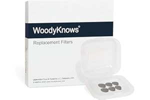 ‎WOODYKNOWS Replacement Filters of WoodyKnows Ultra-Breathable Nasal Filters (Narrow, M, 12 Pack)