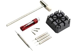 CLABMROEC Zestaw narzędzi teleskopowych, 10 szt. zestaw naprawczy paska do zegarka do usuwania ogniw paska zegarka, regulacja i wymiana, Sport