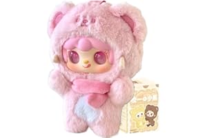 Aven Rabbit Yooki Take a bite of bear series Blind Box Action Figures Mystery Box Cute Random Toys Birthday Gift Christmas Collectible Toy for Desktop Ornaments, 1PC