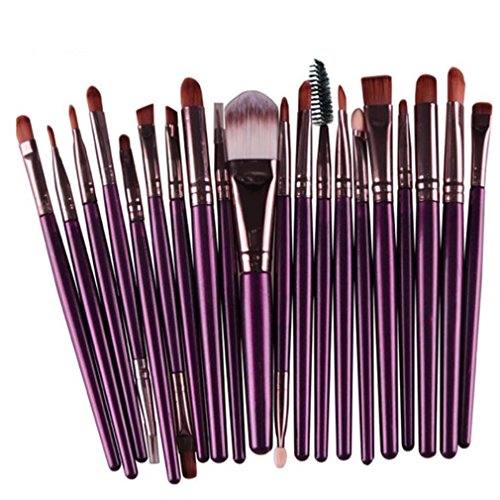 Longra 20 Stück / Set 8 Farben Make up Sets Werkzeuge Make-up Toilettenartikel Ausrüstung Wolle Make up Pinsel Set