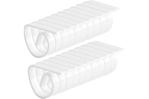 AUXSOUL 24 Stück Tischdeckenklammern, Tischtuchklammern aus bruchfestem Kunststoff in weiß, Tischdeckenhalter Verdickter Tischklammern Klammern Set für Dicke und dünne Tische, drinnen und draußen