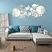 Produktbild 27PC/Set, Transer® 1 Set Abnehmbare Wand Aufkleber DIY rund, Acryl Spiegel Hintergrund Wandtattoo Schlafzimmer Deko Acryl Wand Aufkleber