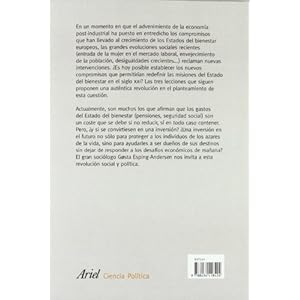 Los tres grandes retos del estado del bienestar (Ariel Ciencias Políticas)