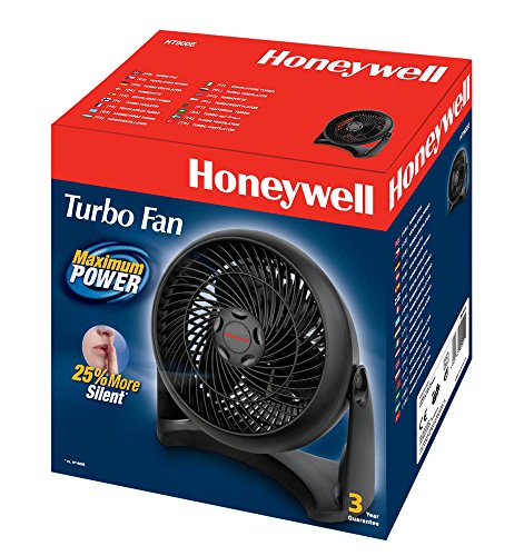 Honeywell HT-900E Kraftvoller und geräuscharmer Turbo-Ventilator, schwarz - 2
