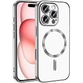 Zore Apple ile uyumlu iPhone 16 Pro Max Kılıf Kamera Korumalı M-safe Wireless Şarj &Ouml;zellikli Zore Demre Kapak G&uuml;m&uuml;ş