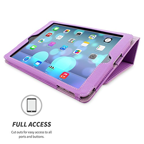 iPad Air Hülle & Neues iPad (2017) 9.7 Zoll Hülle (Lila), Snugg™ – Smart Case mit lebenslanger Garantie + Sleep / Wake Funktion für iPad Air (2013) und iPad (2017) - 2