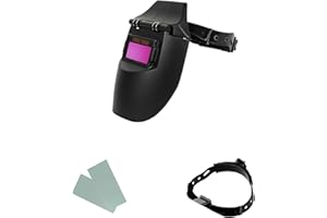 ACELEY Casco Para Soldar, Máscara Para Soldar Con Energía Solar, Oscurecimiento Automático Protección Para Los Ojos, Máscara Solar Con Protección Uv Para Trabajos De Soldadura (Con 2 Almohadillas)