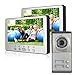 Produktbild Video Türklingel Verdrahtete Digitale HD Video Türklingel Niedrigen Stromverbrauch Wasserdichte High Definition Video Türsprechanlage Türklingel 2 Stücke 7-zoll Display Metall Außerhalb Maschine Set