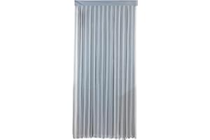 MAXIMEX Allstar zasłona na drzwi, szaro-biała, zasłona w paski, ochrona przed owadami