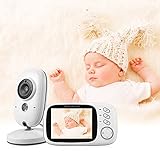 XCSOURCE 2,4-GHz-Wireless Digital Video Babyfone, Nachtsicht , Temperatur/Zeit-Vertretung, mit 8 Lullabies und 2 Wege Talk Intercom-VOX-System HS494 - 3