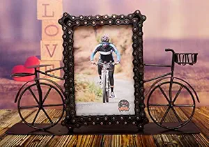 Whats Your Kick Upcycled Bike Chain Photo Frame with Cycle 