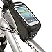 Produktbild Fahrradtasche Oberrohr, ZXK CO Fahrrad-Lenkertasche Rahmentaschen Wasserdicht Kopf Schlauchbeutel Handy Halterung Handytasche mit 4.8 Zoll Touch Screen Bildschirm für iPhone 8/iPhone 7/iPhone 6s/iPhone 6, Samsung Galaxy S6/S5/S4,Google Nexus 5 4 Pixel