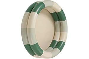 SRLIYA Piscina Inflable para bebé, Piscina Retro Inflable, Piscina de Agua Espesa de Estilo Lindo Familiar (Raya Verde)