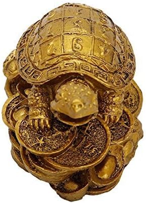 Nexxa Gold Feng Shui Tortoise Showpiece 8x6x8 cm Approx, Gift for Birthday,Thanksgiving