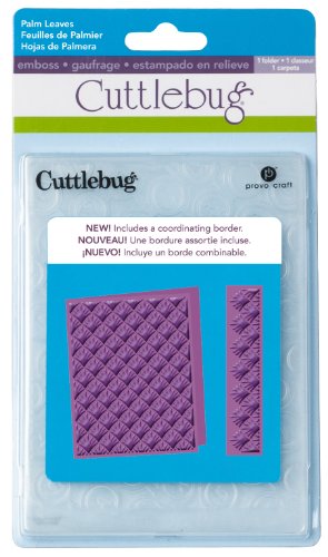Cricut Cuttlebug A2 Palm Leaves Embossing Folder and Border