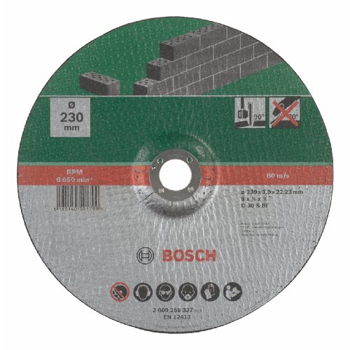 Bosch 2609256327 DIY Trennscheibe Stein 230 mm ø x 3 mm gekröpft - 2