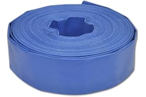 vidaXL Manguera Plana de Agua 25 m 50 mm Poliester PVC Azul Goma de Incendios