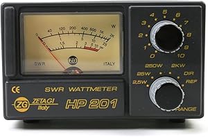 WHATMATTER Zetagi HP201 SWR/horrendamente medidor de Potencia 2kW 3-200 MHz