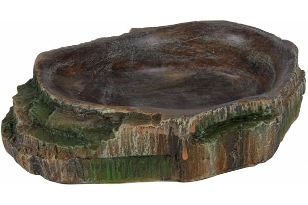 TRIXIE Bol à Eau et Nourriture pour Reptiles - 18 x 4,5 x 17 cm