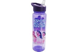 CYPBRANDS- K-Pop Demon Hunters, Huntrix, Flaska, Vattenflaska, Citronflaska, Kapacitet 700 ml, Lila, Officiell Produkt