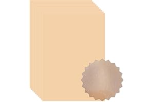 ASENME Papier cartonné texturé, format A4, 250 grammes Papier cartonné texturé (Crème, A4 / 15 unités)