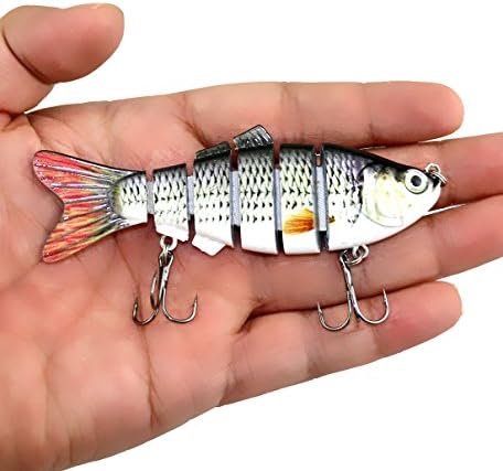 A-NAM Fishing Lure Tackle, 10cm Lifelike Fishing Lure With Treble Hooks Artificial Fishing Bait Fishing Lures