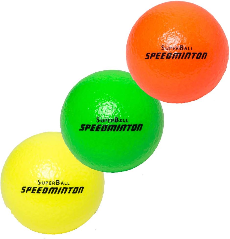 Speedminton Superball Pack of 3 Diameter 9 cm