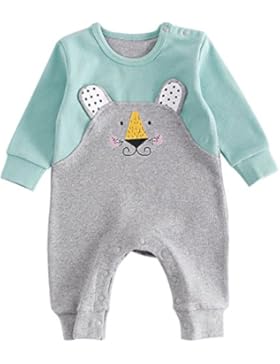 Bebone Baby Overall Junge Mädchen Strampler Langarm Babykleidung