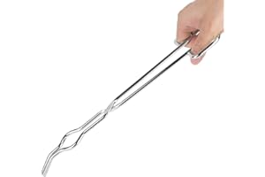 FDIT Nobranded Pinces à creuset Professionnelles de Haute qualité Pratiques, Pinces à creuset, Pattes antidérapantes Cuivre Argent Métaux non ferreux Fonderie d'or Expériences de(300mm)