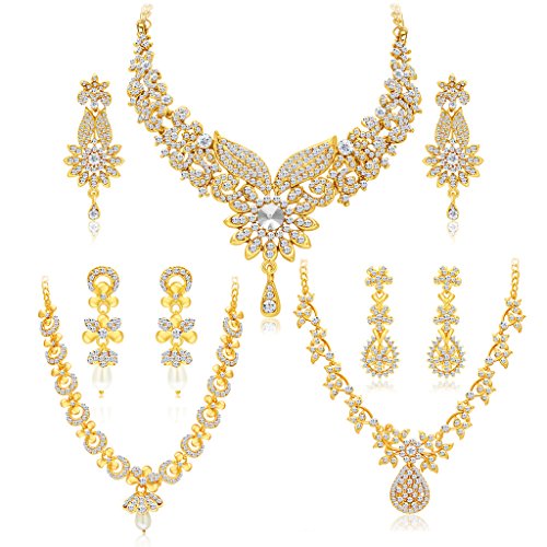 Sukkhi Jewellery Sets for Women (Golden) (413CB1900)