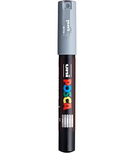 POSCA PC-5M Grey Paint Pen - Picasso Art & Craft