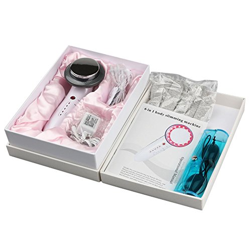 Preisvergleich Produktbild 6 In 1 Multifunktionale Frauen EMS Ultraschall Kavitation LED Galvanische Ionen Gesichts Körper Schönheit Maschine Anti Cellulite Massager