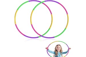 Mtlhbcg Hula Hoop Enfant,8 Sections,Diamètre de 66 cm,Facile à Transporter,Design pour Gymnastique,Fitness,Danse,Amovible et réglable,pour garçons et Filles,pour débutants (4 Couleurs,2 Pièces)